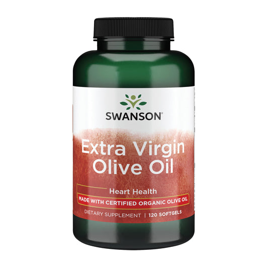 Swanson Aceite de Oliva Extra Virgen en cápsulas para uso diario