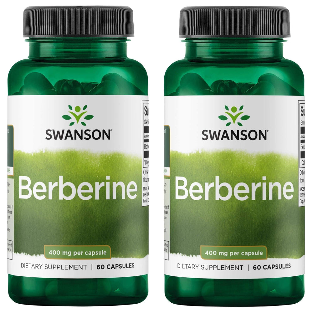 Swanson Berberina, cápsulas de 400 mg, apoyo al metabolismo y energía sostenida