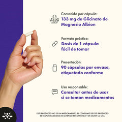Swanson Albion Chelated Magnesium frasco abierto con tapa visible, almacenamiento seguro