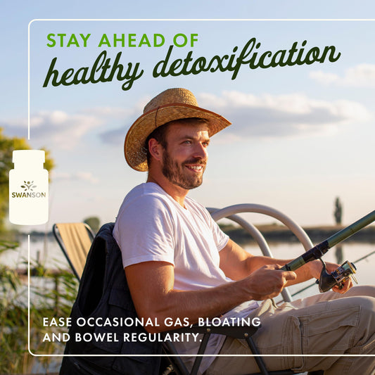 Swanson Carbón Activado Caja - fácil de tomar y soporte para movimientos intestinales.