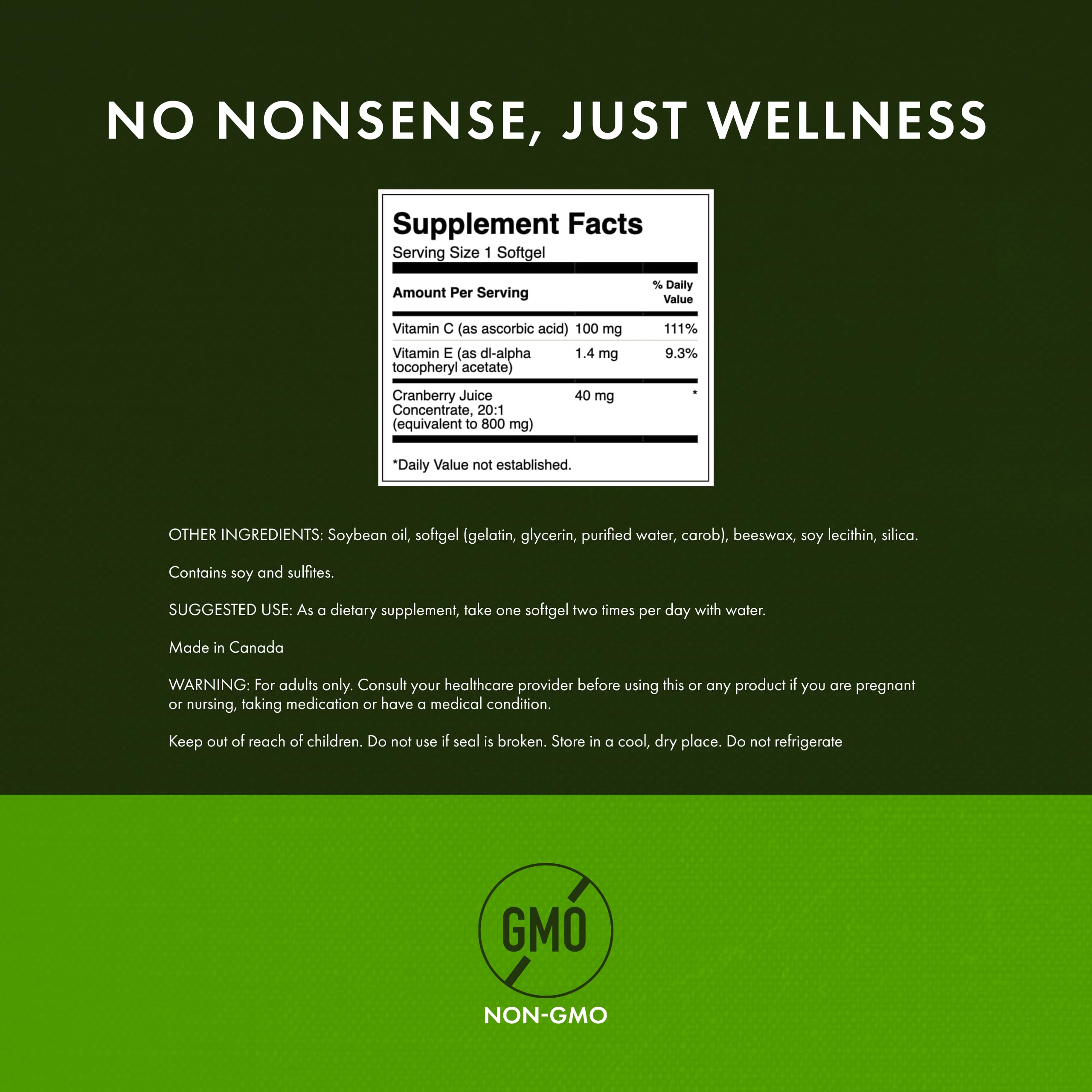 Swanson Cranberry cápsulas blandas con concentrado 20:1, potencia antioxidante.