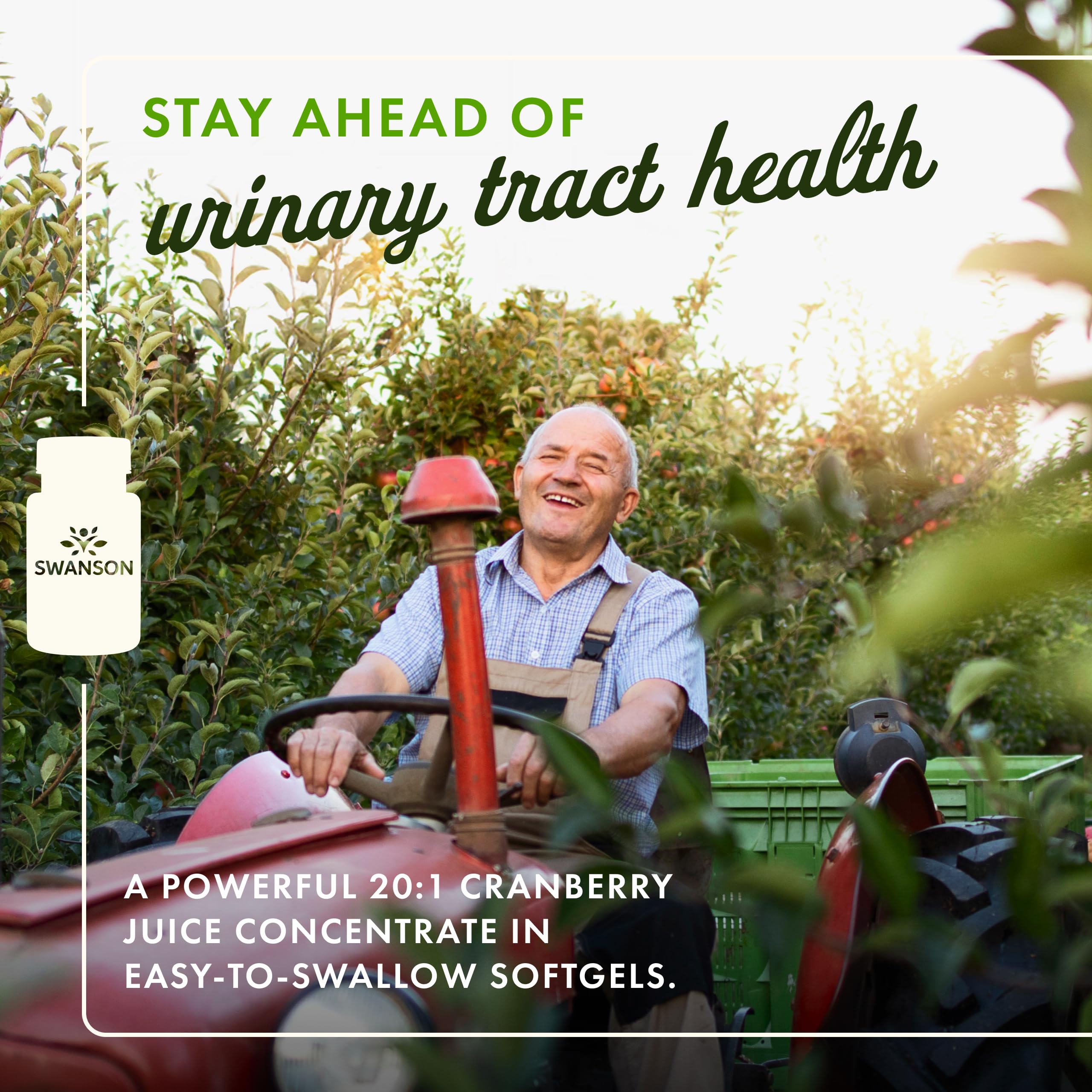 Swanson Cranberry cápsulas blandas, ideal para mantener la salud de la vejiga.