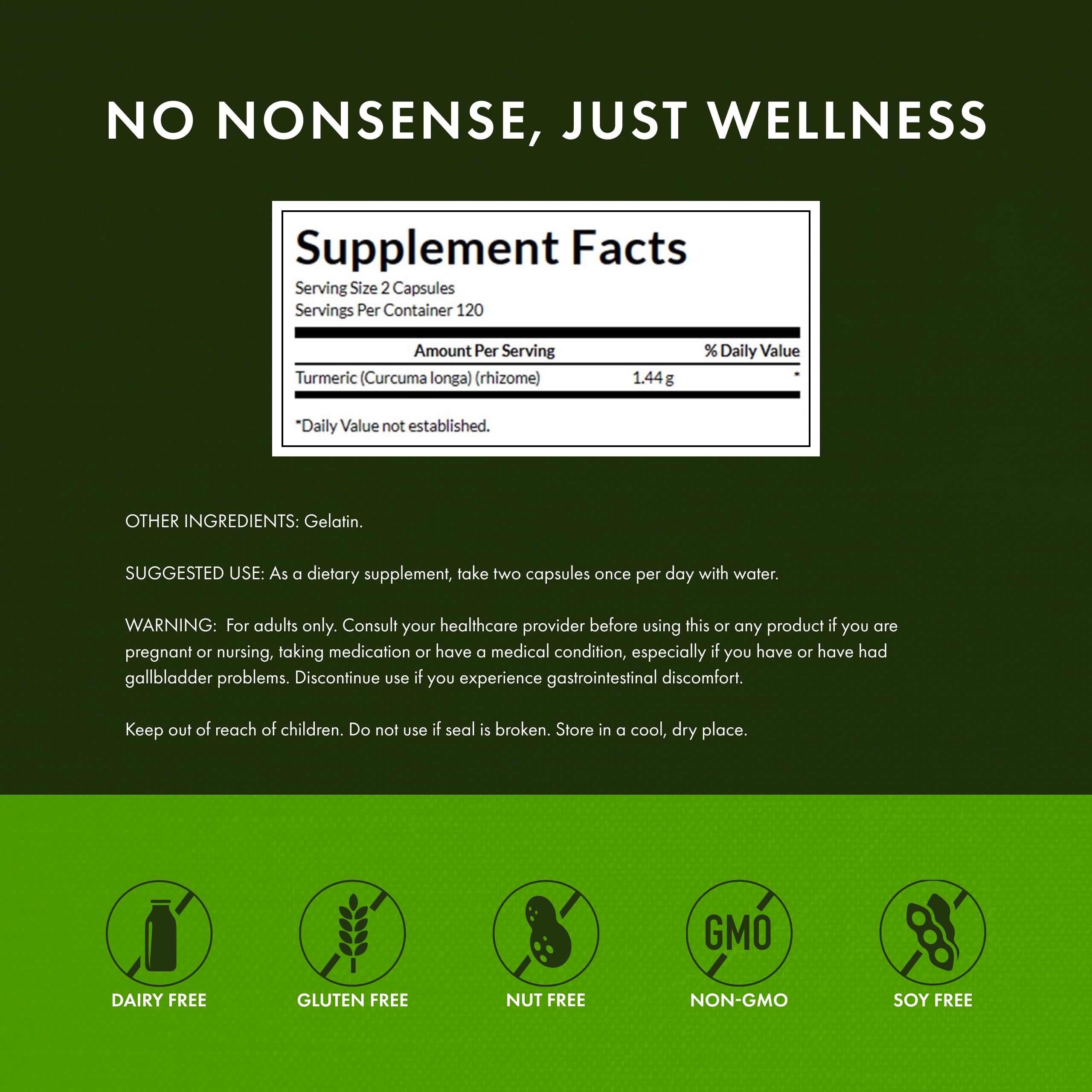 Swanson Cúrcuma cápsulas apiladas, suministro diario conveniente