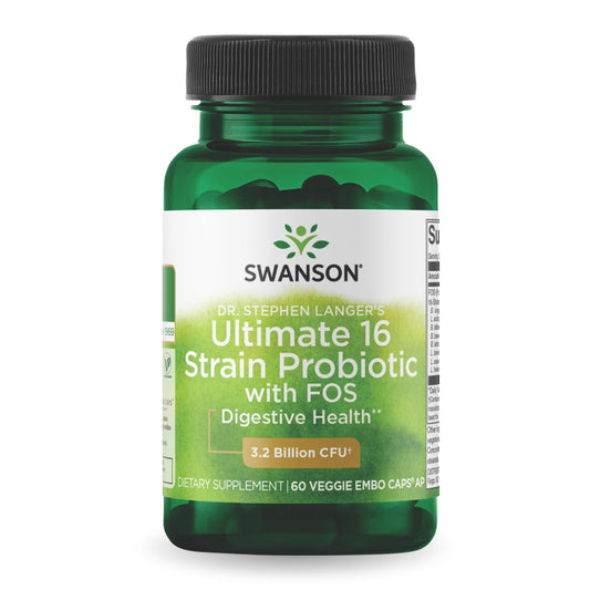 Swanson Dr. Stephen Langer Formula bottle supports daily digestive balance.