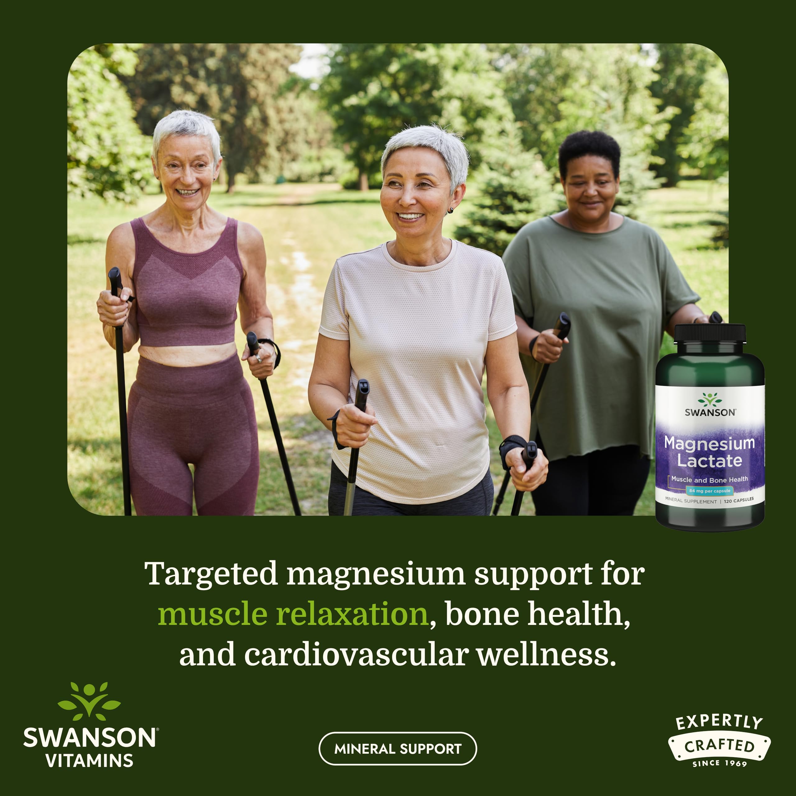 Swanson etiqueta con información nutricional y beneficio de transparencia en ingredientes