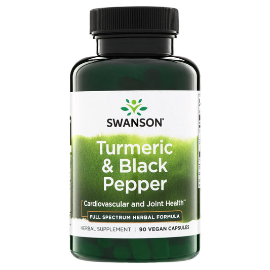 Swanson frente del empaque mostrando 90 veg caps y beneficios claros