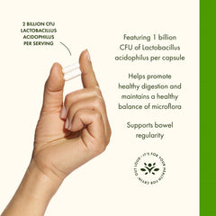 Swanson Lactobacillus Acidophilus packaging emphasizes non-GMO quality