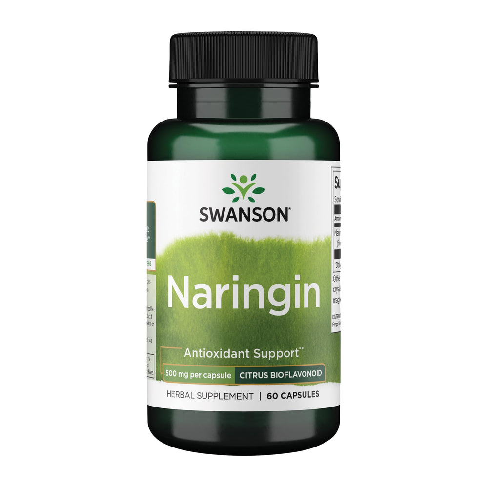 Swanson frasco frontal mostrando naringin 500 mg y claridad del producto