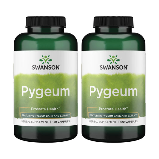 Swanson pygeum vista frontal del frasco mostrando el envase y la marca, confianza