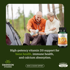 Swanson cápsula blanda de Vitamina D3 en primer plano fácil de tragar