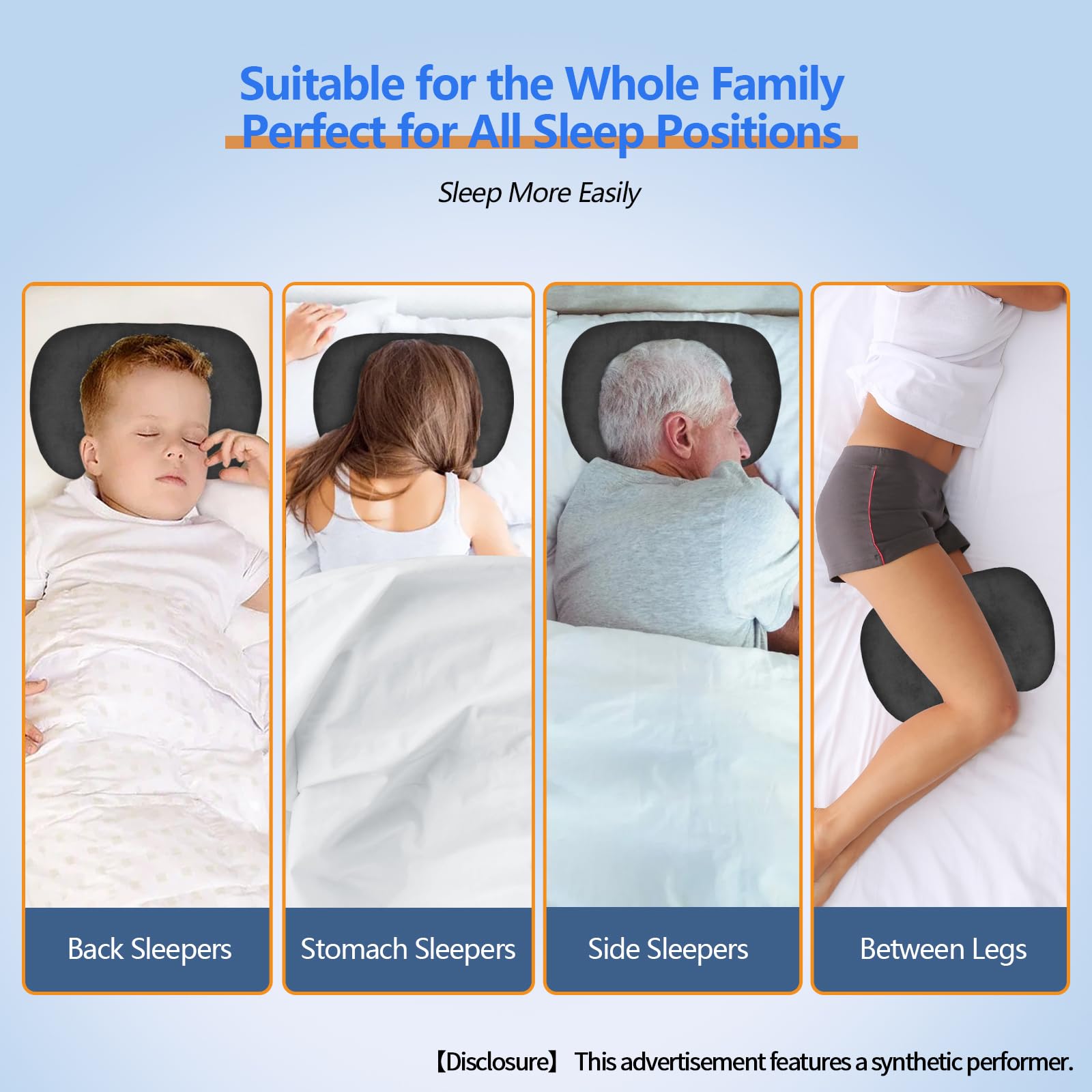 Swaycy detalle de cremallera y relleno ajustable para personalizar altura
