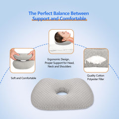 Swaycy comparación de tamaño junto a una almohada estándar para referencia