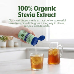 SweetLeaf etiqueta nutricional legible, información clara y orgánica