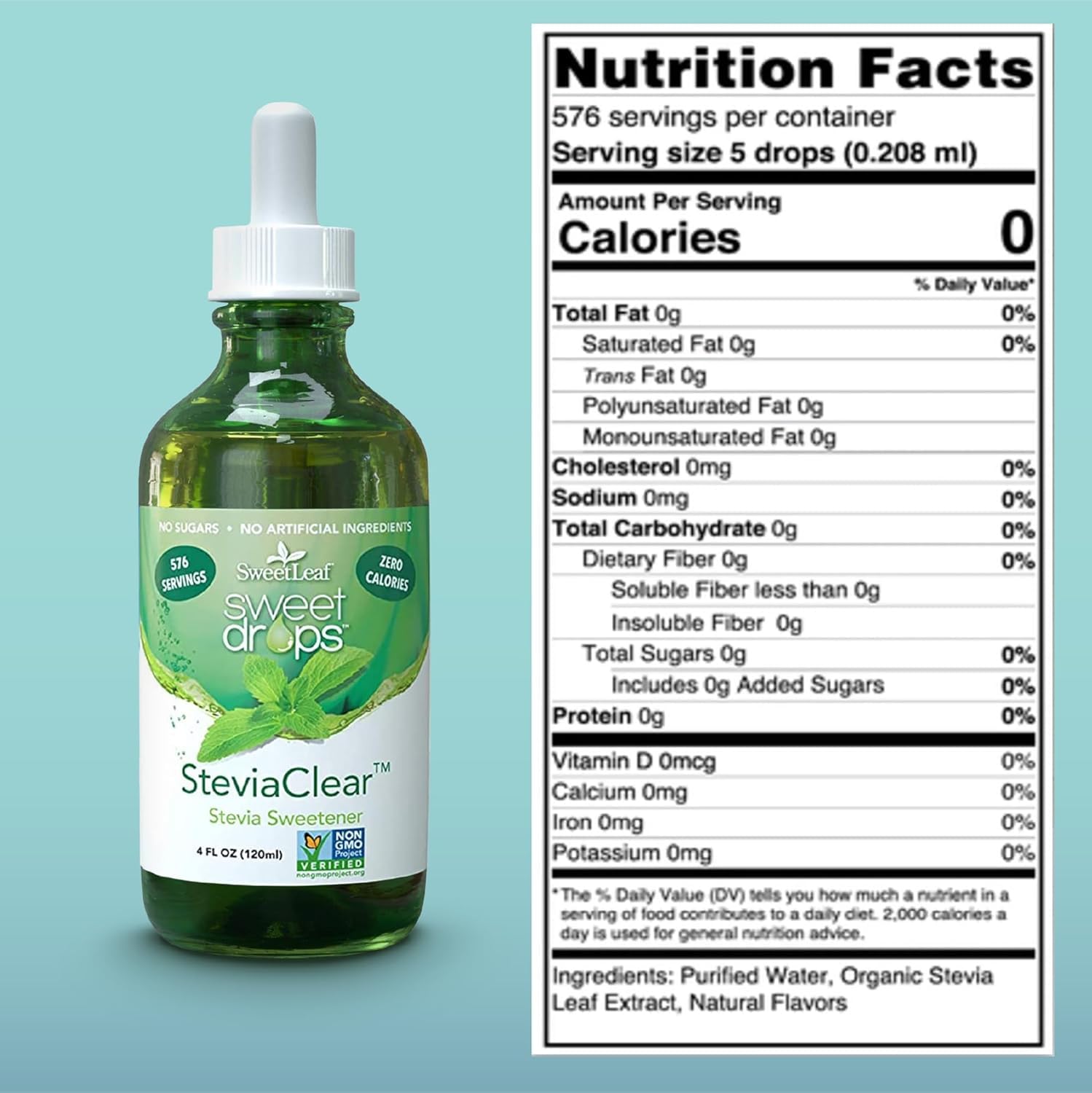 SweetLeaf detalle del cuentagotas para dosificar con precisión