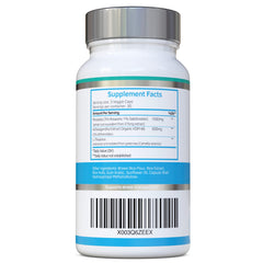 Swiss Bioenergetics primer plano de etiqueta con ingredientes estandarizados y confianza