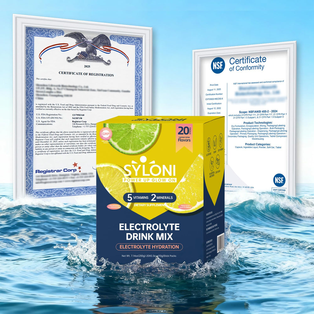 Syloni sobre individual Lemon Lime listo para llevar y mezclar fácilmente