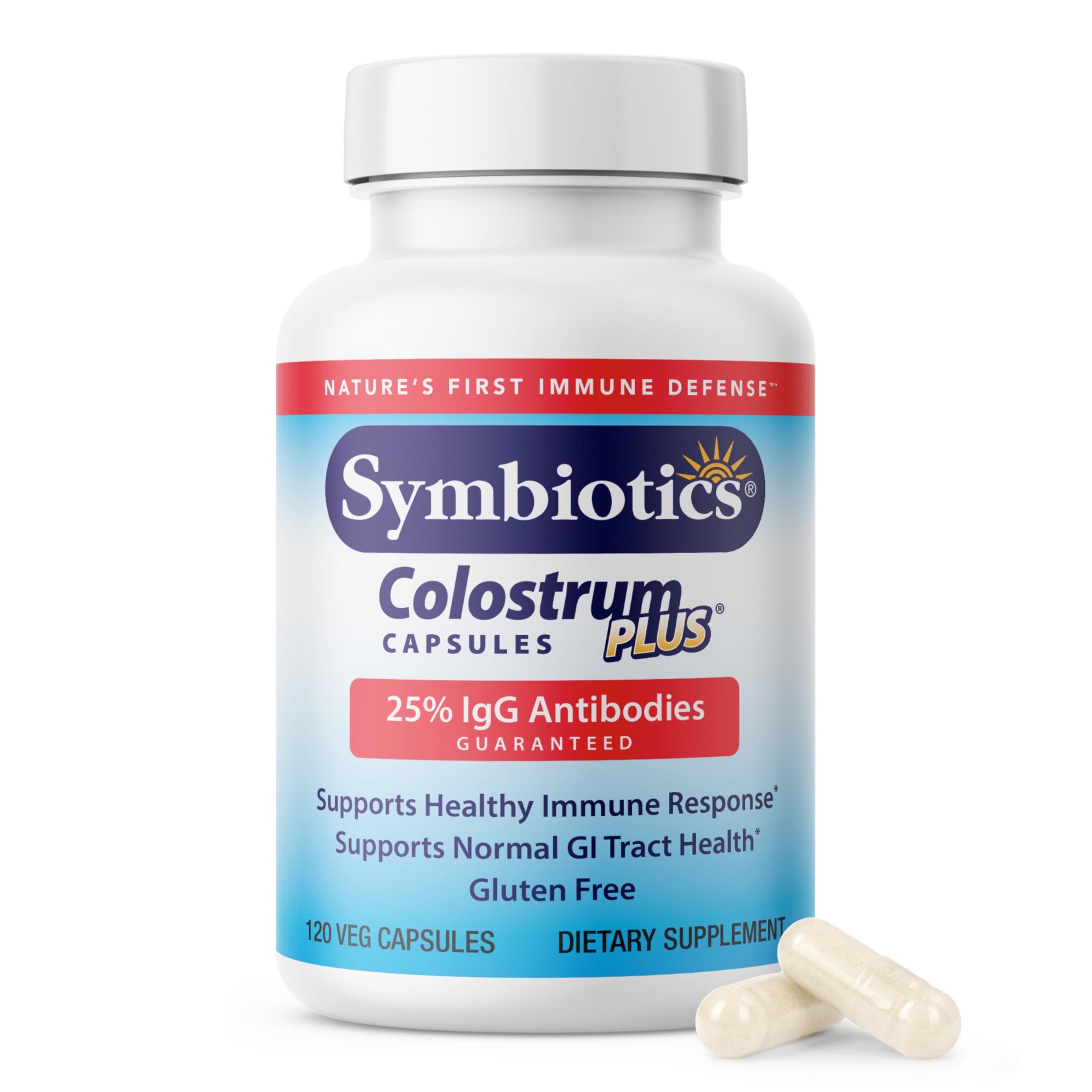 Symbiotics frasco frontal mostrando presentación y beneficios