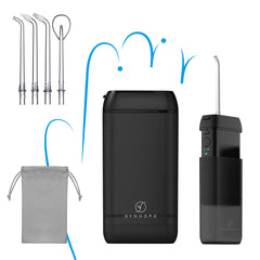 synhope frontal del irrigador mostrando diseño portátil y compacta comodidad