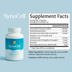 Synocell tamaño real comparado en mano para referencia