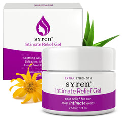 SYREN envase frontal mostrando identificación y tamaño 2.5 oz, conveniencia