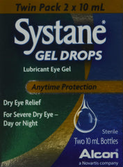 Systane frasco frontal pack doble 10 ml muestra conveniencia y alivio duradero