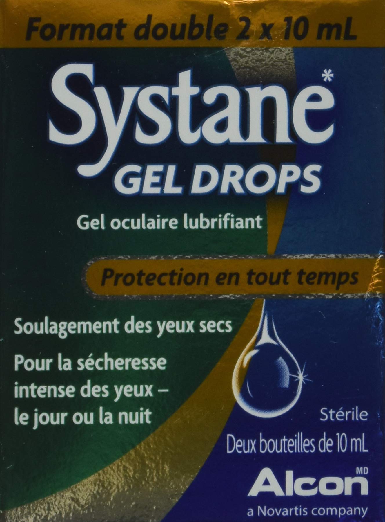 Systane textura en gel primer plano que destaca retención de humedad