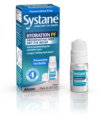 Systane envase frontal mostrando etiqueta y beneficio hidratante