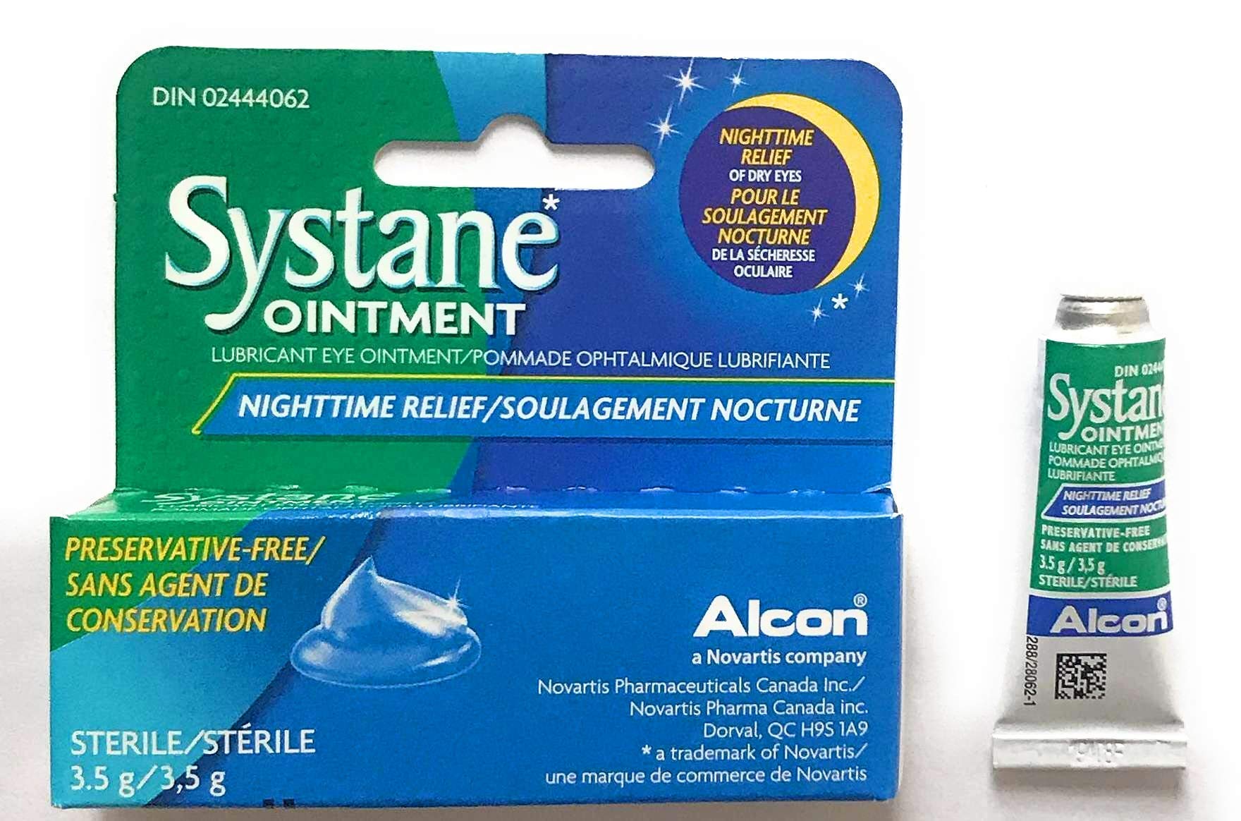 Systane tubo en primer plano listo para aplicar con cierre higiénico