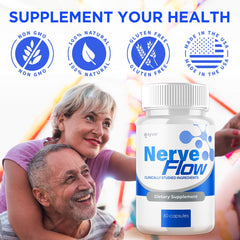 Syvor Nerve Flow frasco en mano para comparar tamaño y facilidad de uso