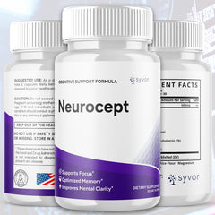 Syvor Neurocept cápsulas primer plano revelando textura y pureza