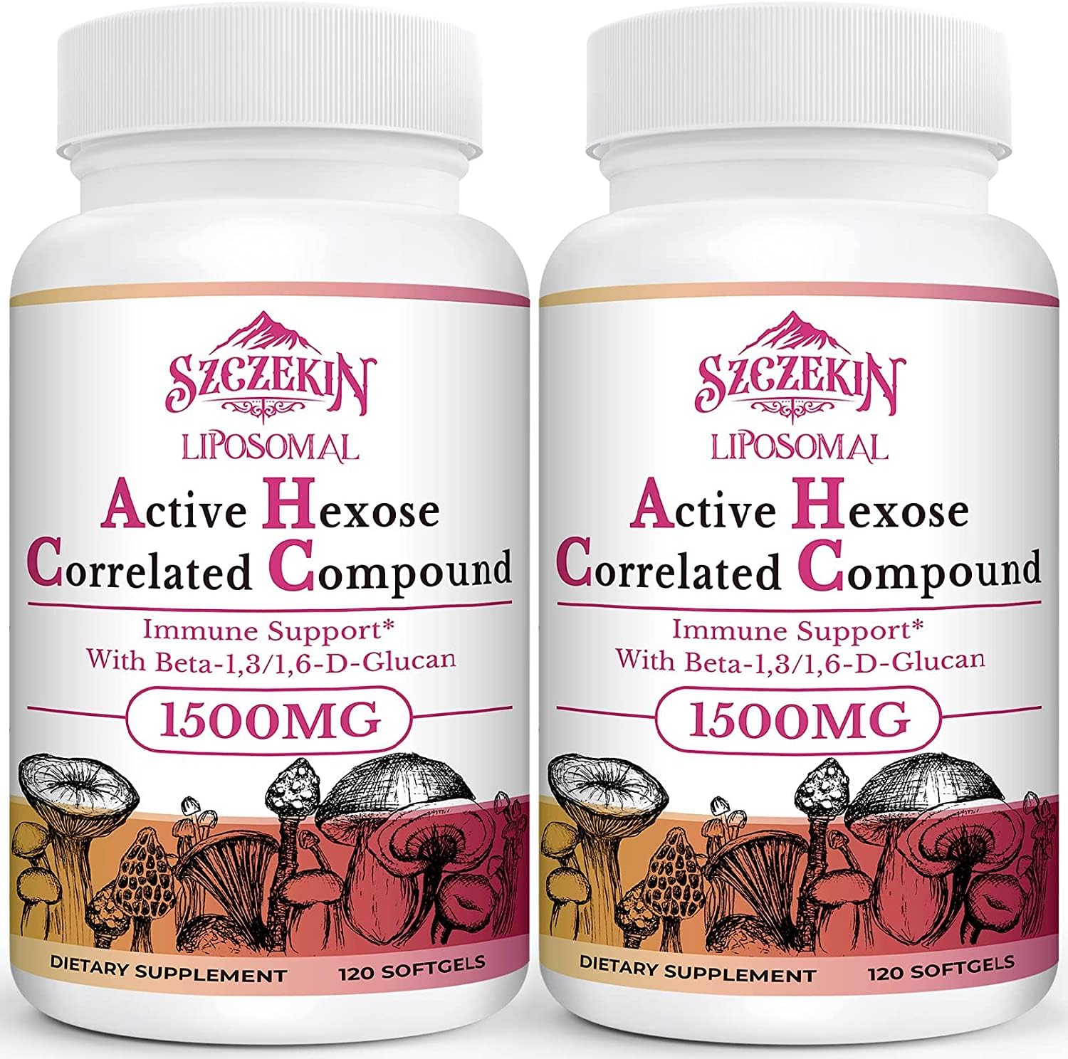 SZCZEKIN envase frontal resaltando 1500 mg por toma y 240 cápsulas