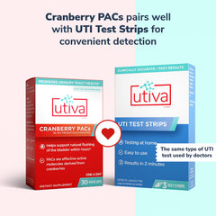 Szio+ Utiva etiqueta nutricional detallada indicando 36 mg de PACs