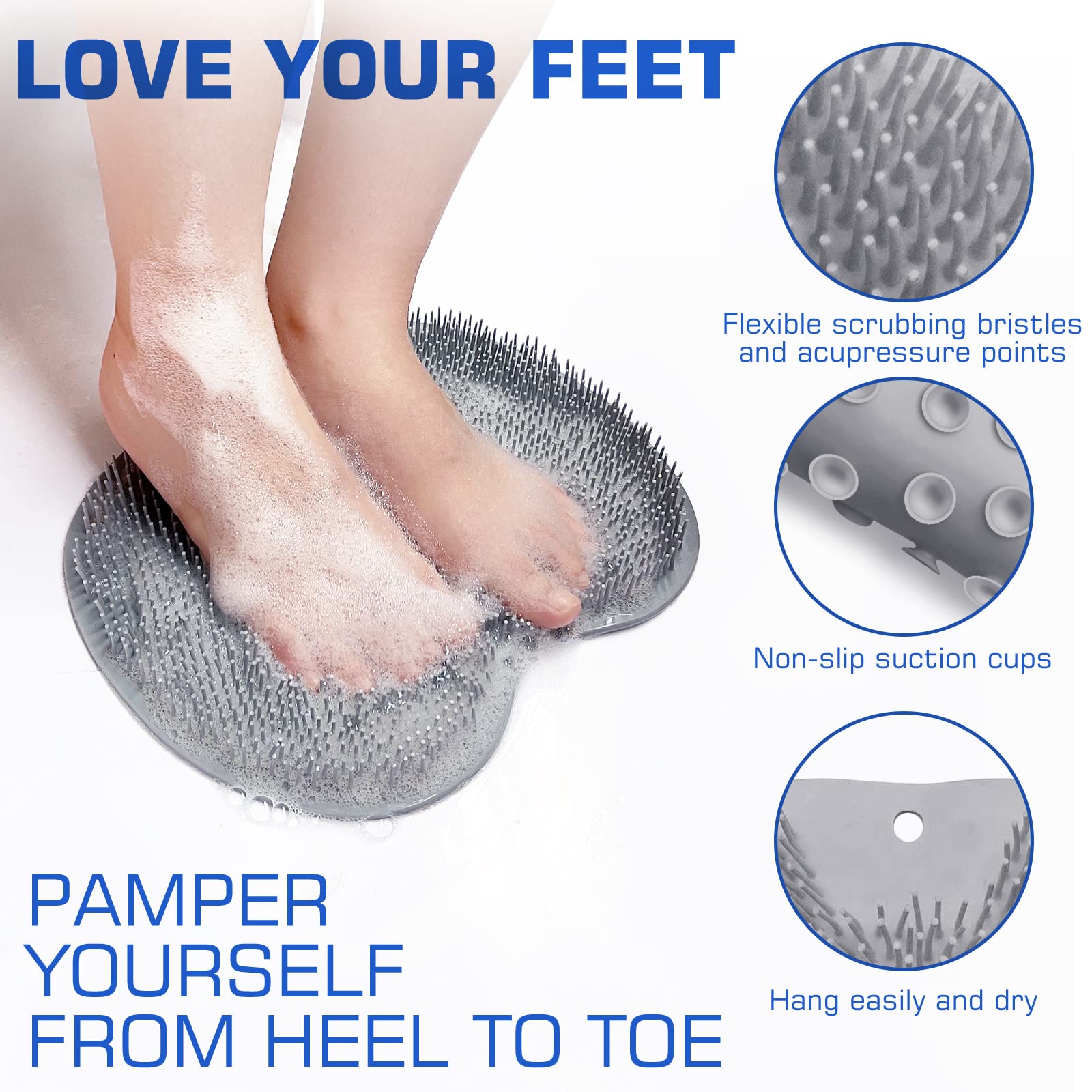 SZZYXD primer plano de cerdas exfoliantes, remueve piel muerta eficazmente