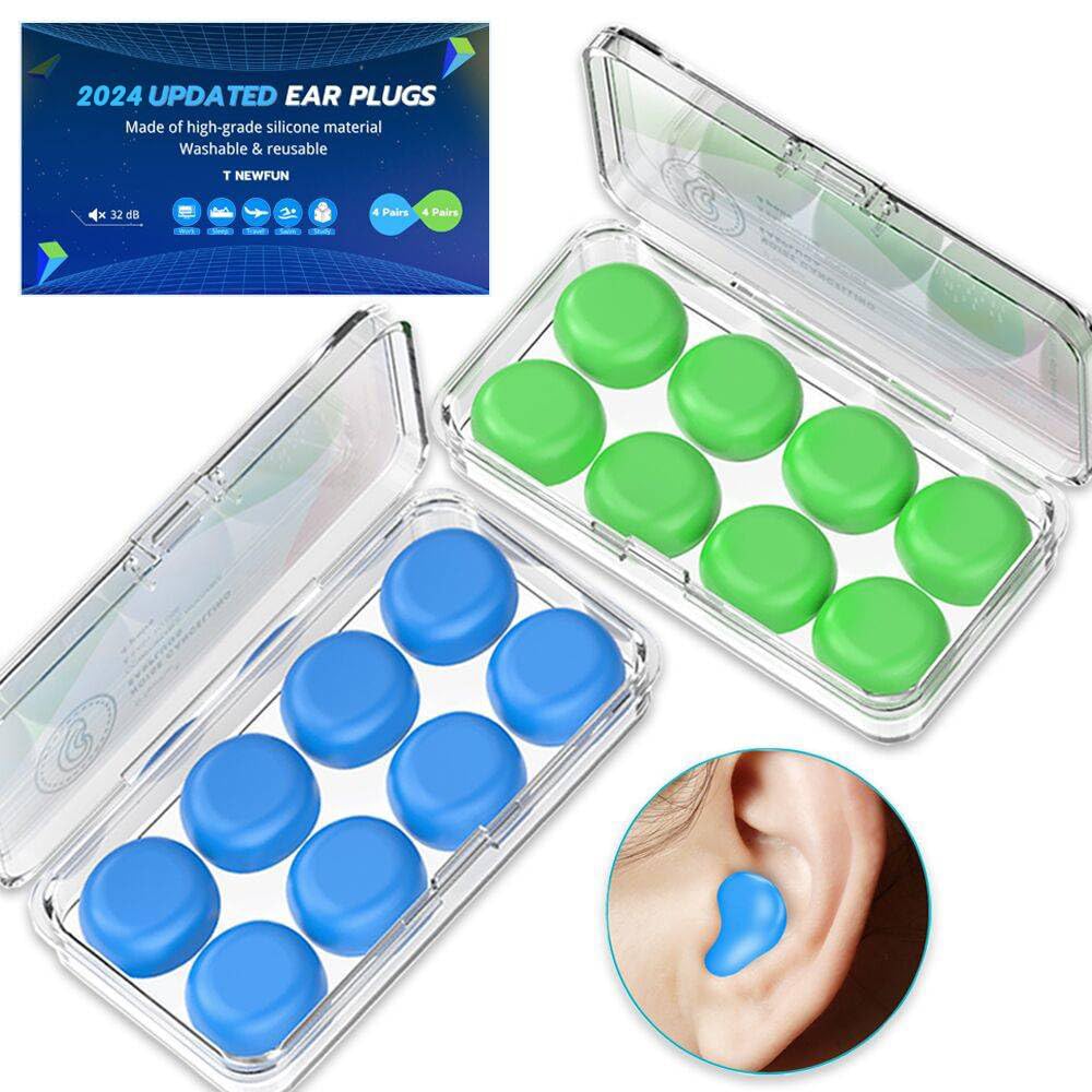 T NEWFUN envase frontal con 16 unidades, protección reutilizable para dormir