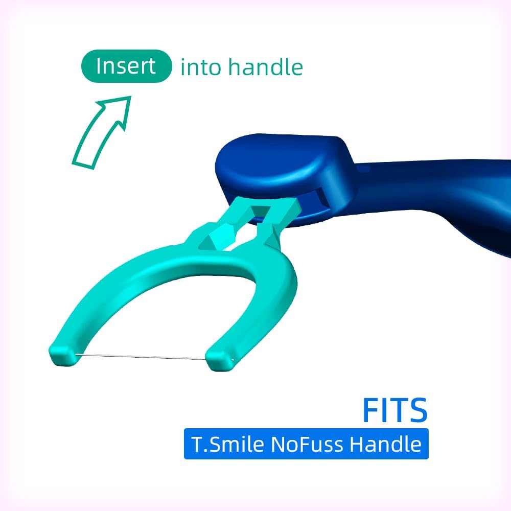 Detalle del cabezal T.Smile mostrando el hilo extra-fuerza resistente