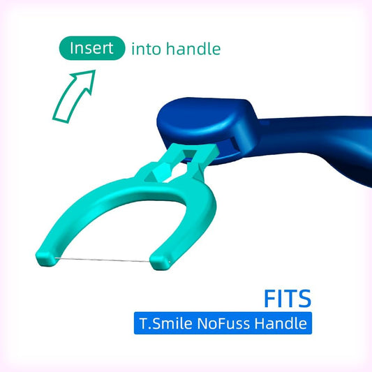 Detalle del cabezal T.Smile mostrando el hilo extra-fuerza resistente