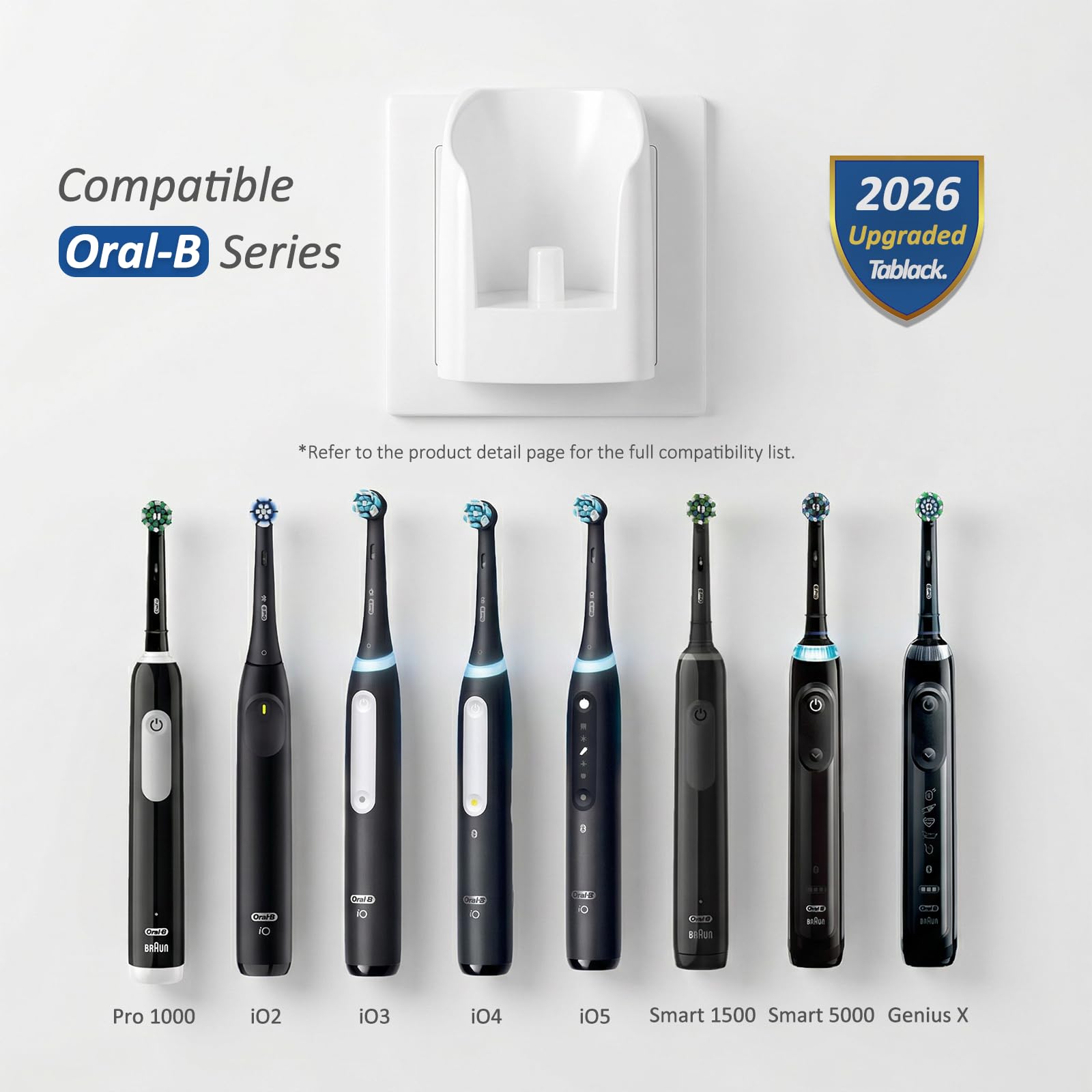 TABLACK cargador sosteniendo cepillo Oral-B para carga segura