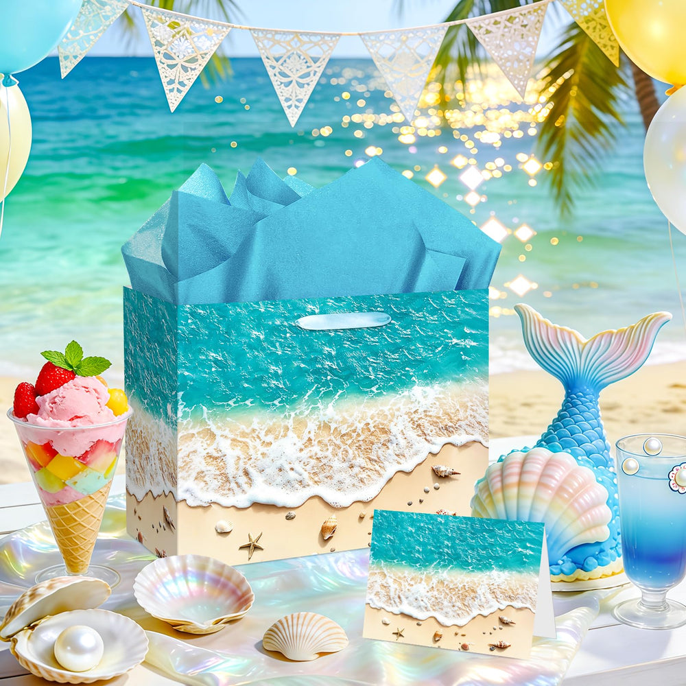 TagreSpike detalle impresión de olas y conchas, aspecto realista