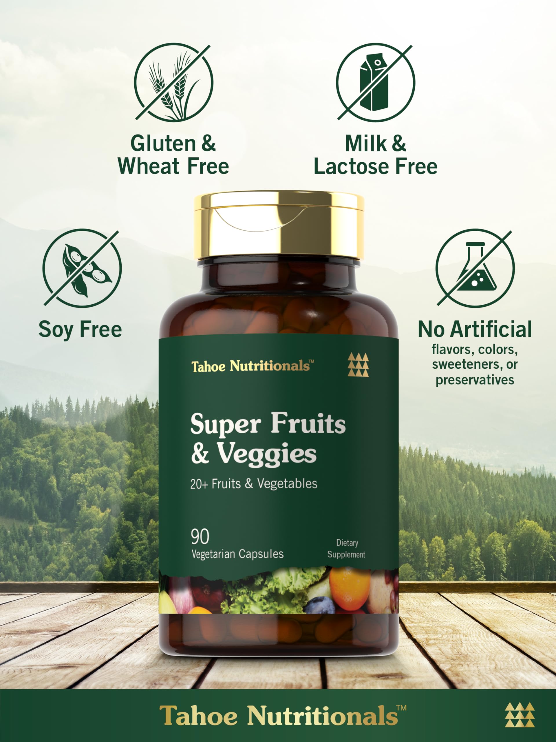 Tahoe Nutritionals etiqueta nutricional clara con ingredientes listados