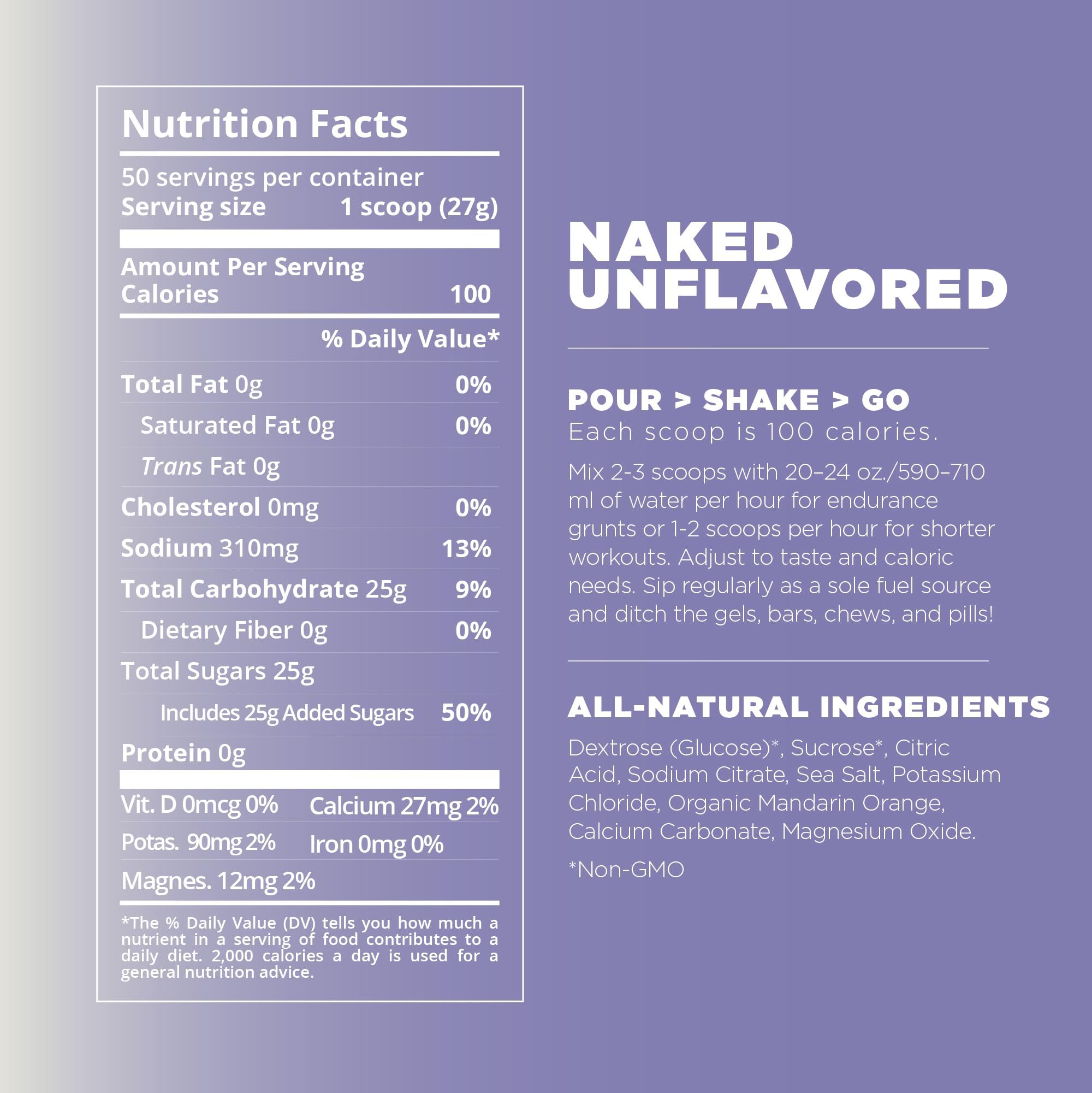 Tailwind Nutrition etiqueta con ingredientes, transparencia nutricional