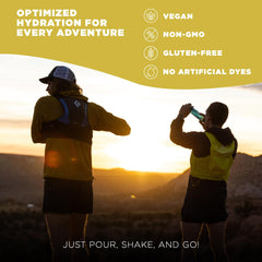Tailwind Nutrition polvo de mezcla cerca, textura fina que se disuelve rápido