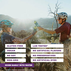 Botella con Recovery Mix Tailwind Nutrition chocolate mezclado, hidratación inmediata