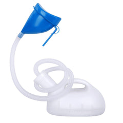 Takuyada vista frontal del orinal con base estable y tapa, fácil almacenamiento