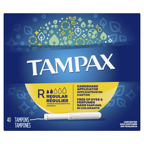 Tampax detalle del aplicador de cartón que facilita inserción cómoda y segura
