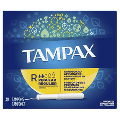 Tampax detalle del aplicador de cartón que facilita inserción cómoda y segura