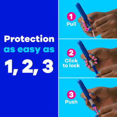 Tampax textura suave para extracción cómoda y menos fricción