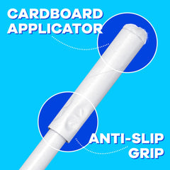 Tampax ilustración de la falda LeakGuard previniendo pérdidas