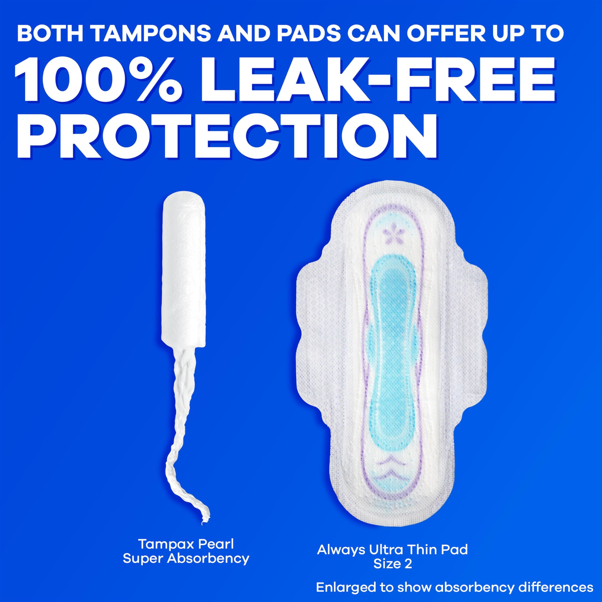 Tampax Pearl dentro de un bolso, comodidad y discreción para el día
