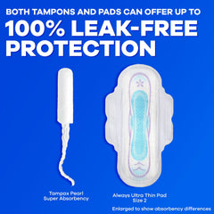 Tampax Pearl dentro de un bolso, comodidad y discreción para el día