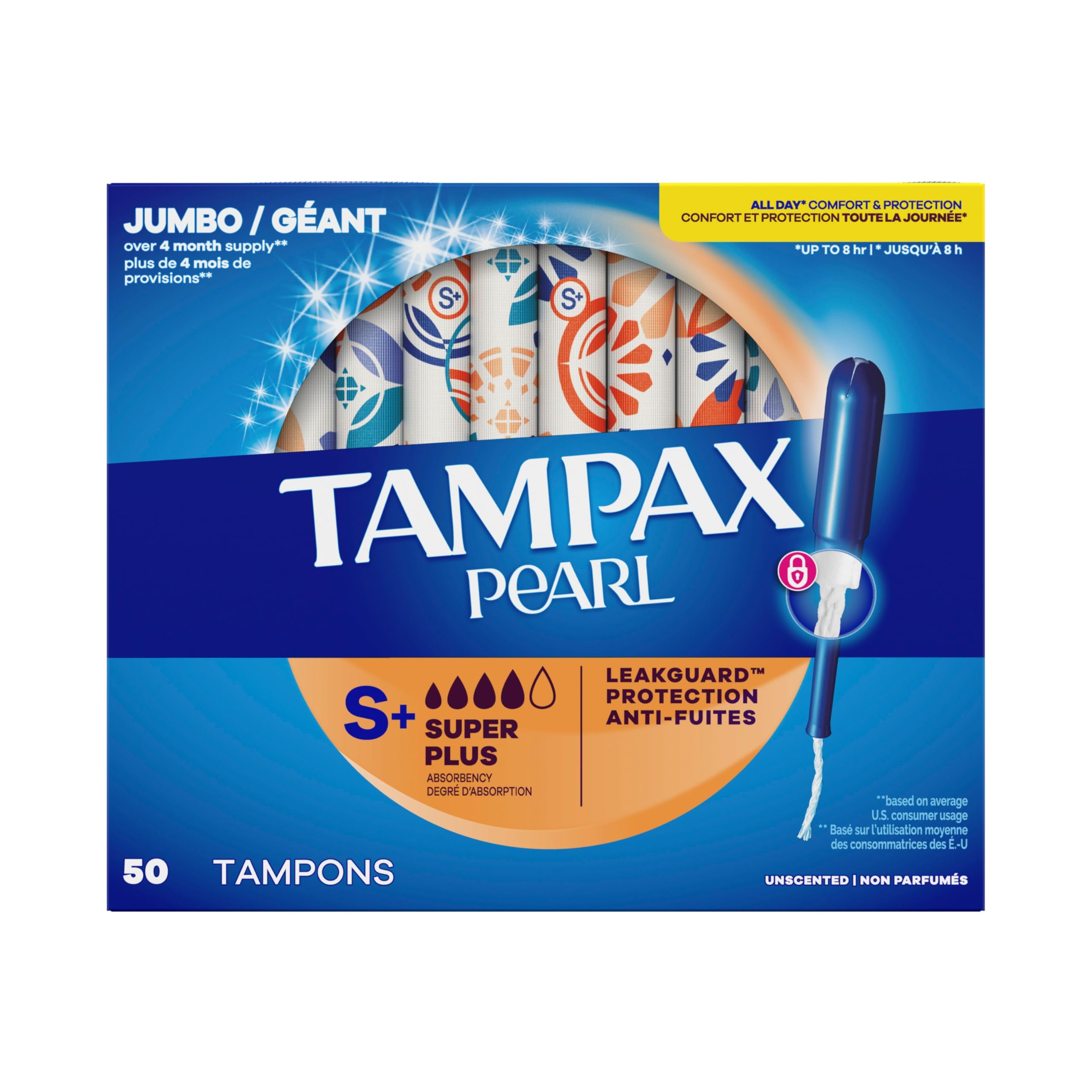 Mujer activa con Tampax en bolso mostrando confianza para el día